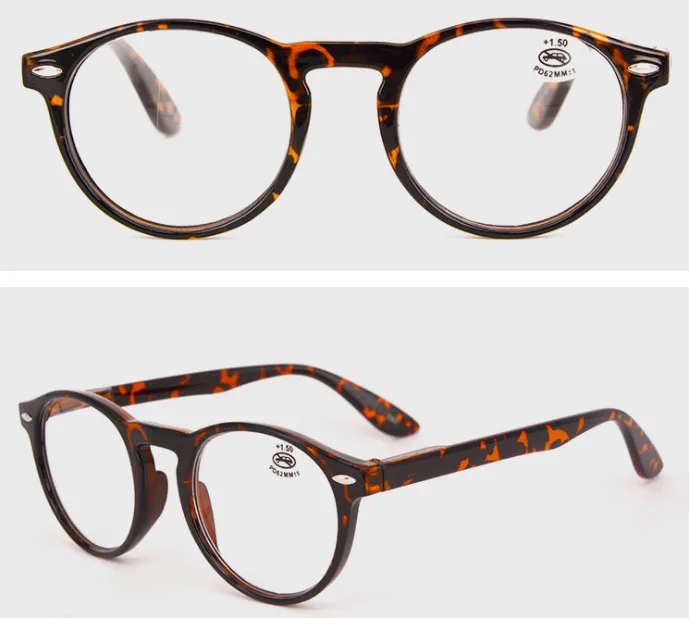 Eyesilove унисекс классические круглые очки для чтения ацетатные винтажные мужские и женские очки для дальнозоркости+ 100+ 150+ 200+ 250+ 300+ 350