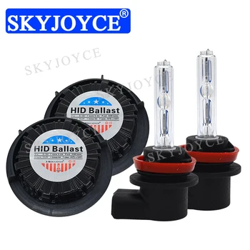 

SKYJOYCE 35W All In One Integrated No Error Canbus H11 HID AUTO Kit 6000K White Low Beam H11 HID headlight Bulb For SRX light