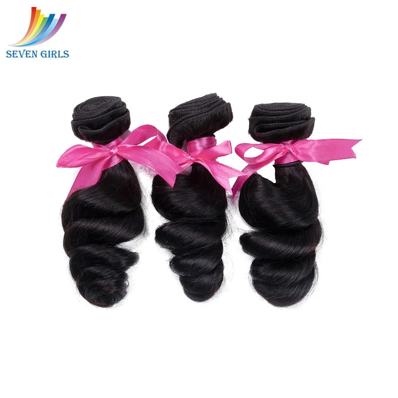 Malaysian 100% Virgin Human Hair Bundles Natural Color Loose Wave Hair Weave Bundles Grade 10A Hair