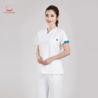 

Korean version of surgical clothes nurses short sleeve brush hand suit antibacterial surgical suit promotion