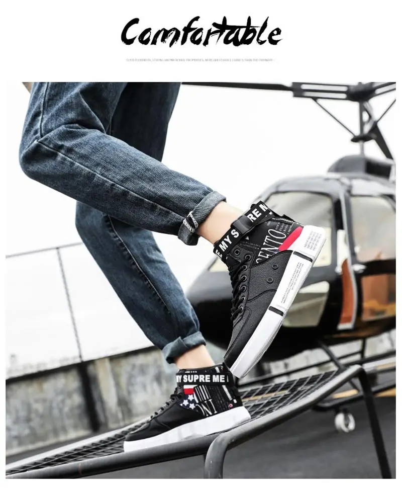 Hundunsnake/Мужская обувь с высоким берцем; спортивная женская обувь для бега; мужские кроссовки в стиле хип-хоп; спортивная обувь из искусственной кожи; Basket Homme Sepatu A-188