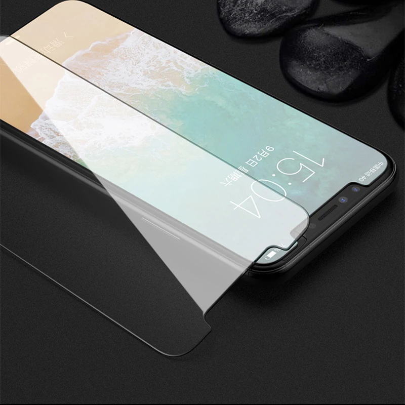 RZP 9H Защита экрана для iPhone X 10 закаленное стекло Apple 6 S 7 8X10 Plus Защитная стеклянная