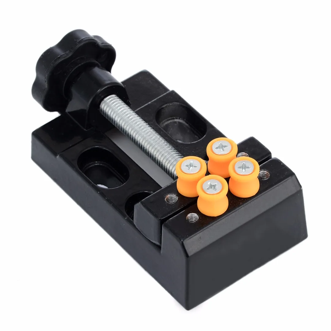 1Pcs Black Carving Bench  Clamp Mini Drill Press Vice Micro Clip Flat Vise DIY Hand Tools Jaw Bench Clamp Drill 105 x 55 x 35mm