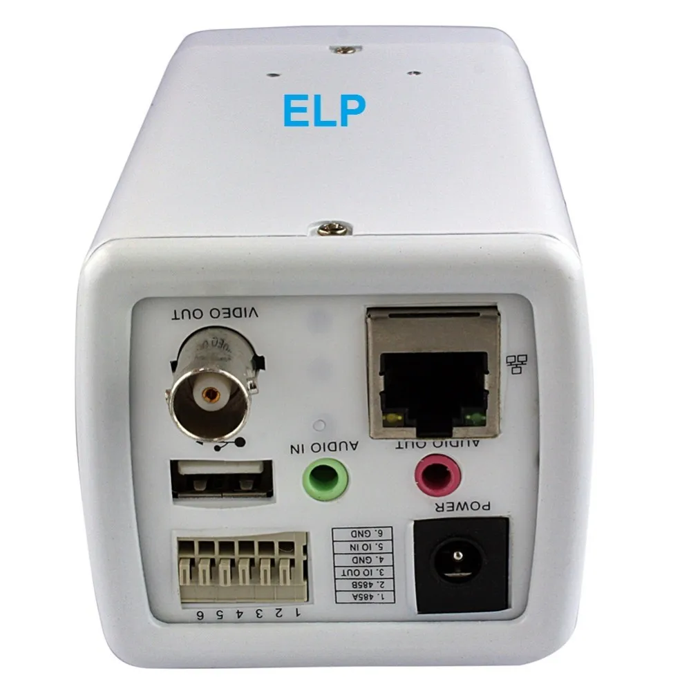 2MegapixelHI3516C+IMX222 4-9mm auto iris lens box ip camera with alarm output and input