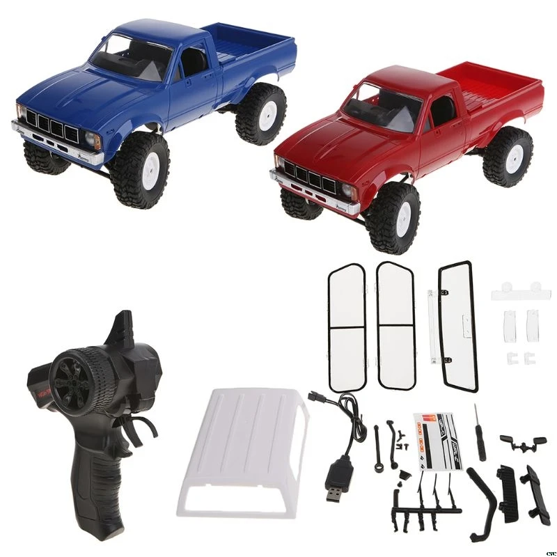 

WPL C24 1:16 4WD Remote Control RC Trucks 2.4G Crawler Off-road Buggy Moving Machine Kids Gift