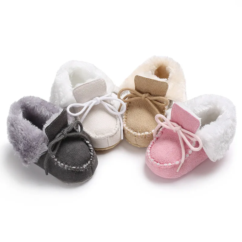 Sapatos de Bebê Sapatos de Pele de lã Meninas do Bebê Botas de Pele Botas de Bebê Inverno Botas Crianças Quentes Carneiro Couro Genuíno Menino 13 Inverno sapatos de bebê botas crianças quentes