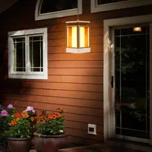 99LED Солнечный открытый подвесной фонарь пламенный свет садовый фонарь лампа