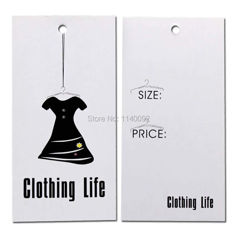 

free shipping customized clothing hang tag/printed paper tags/garment tag printing/dress printed labels 500 pcs a lot