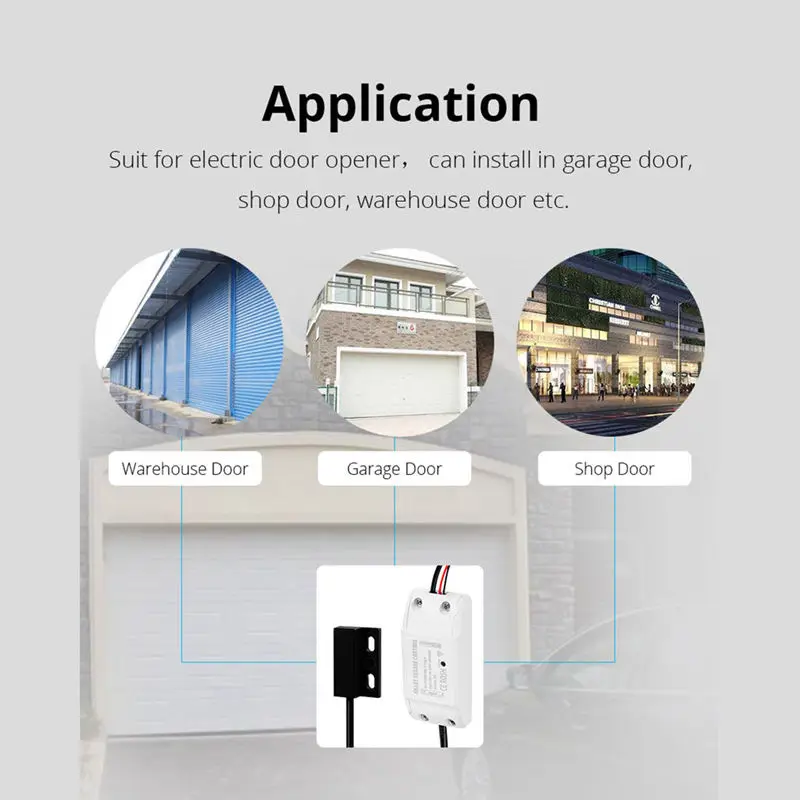 Wifi Smart Garage Door Controller Switch For Car Garage Door Opener App Remote Control Timing Voice Control For Alexa Google H