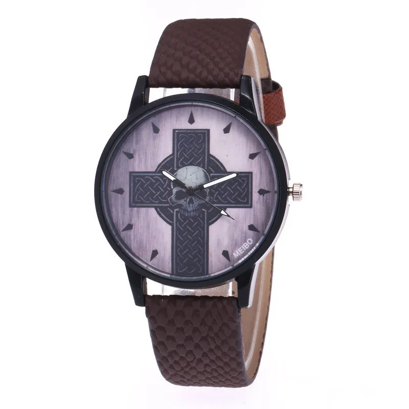 

Watch Men Unisex Quartz Sport Military Stainless Steel Dial Leather Band WristWatch Men Women Watch Clock Gift 2019 Luxury Brand