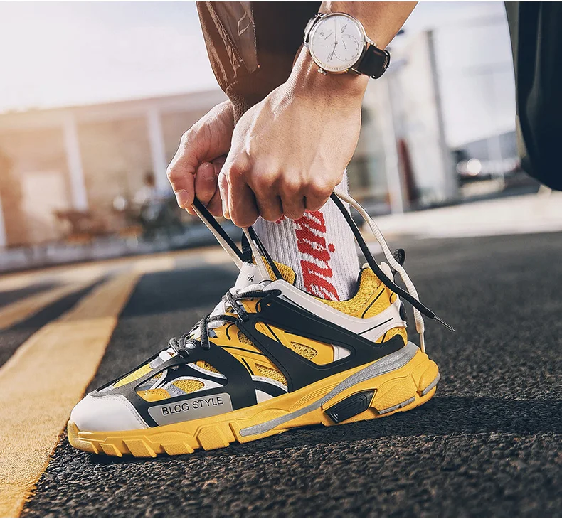 Mens Casual Shoes Chunky Sneaker Platform Trainers Sneakers Men Casual Shoes Mens High Shoes Men Sneakers Mesh Footwear 2019 New (11)