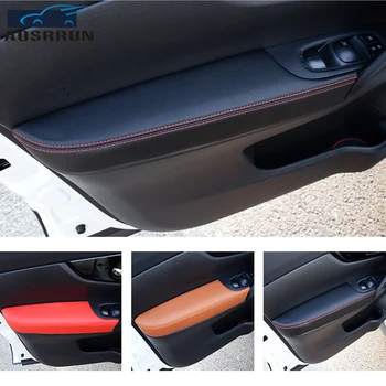 

car-styling door armrest is decorated with fiber leather Car Accessories For Nissan qashqai LHD 2014 2015 2016 2017