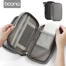 Boona Ткань Оксфорд жесткий диск сумка для хранения электронный органайзер iPhone защитная сумка органайзер для usb чехол вкладыш чехол