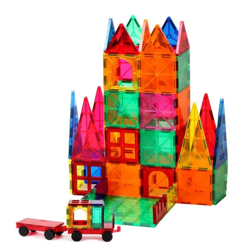 

Kids Magnetic Blocks Construction Enlighten Assembly Building Blocks Toys