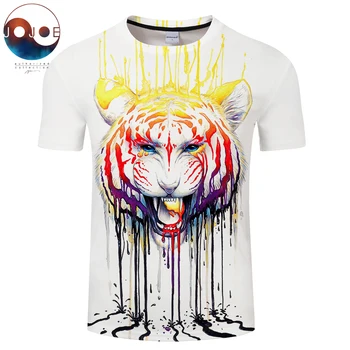 

Fading Tiger By JojoesArt Lion 3D Print t shirt Men Women tshirts Anime Short Sleeve O-neck Tops&Tees Plus Size Yellow Drop Ship