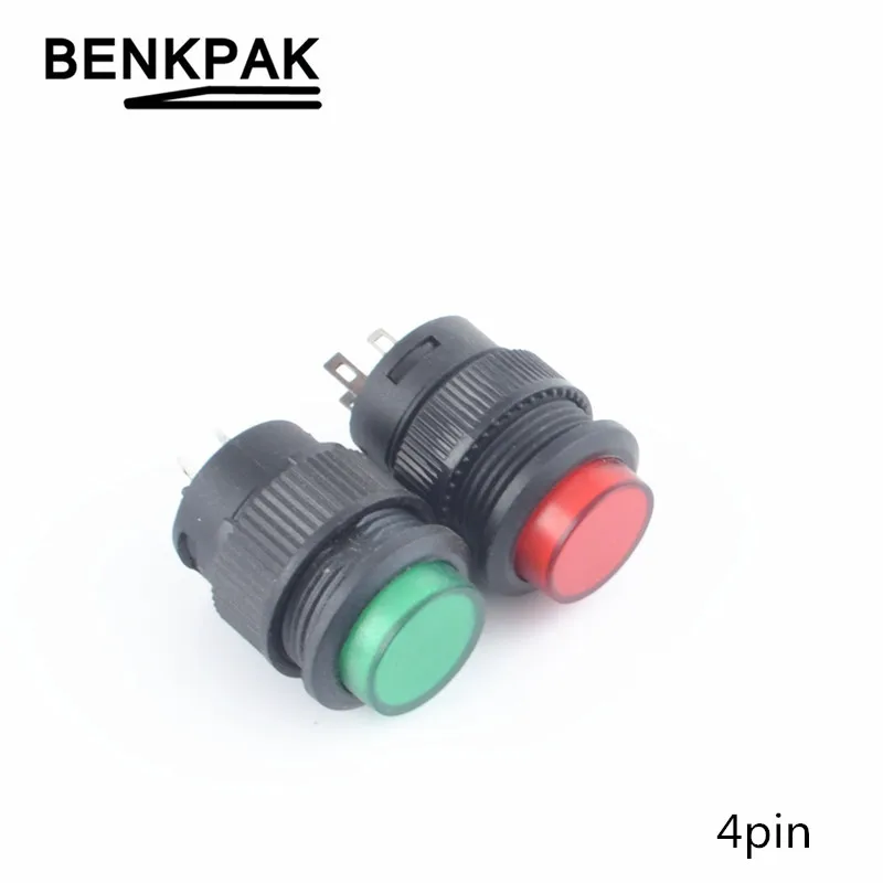 

16MM self-lock & momentary push button switch ON-OFF with lamp 4pin