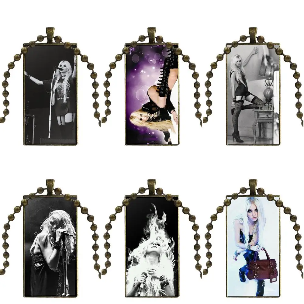 Taylor Momsen для унисекс подарок на вечеринку стеклянный кулон ожерелье ручной работы