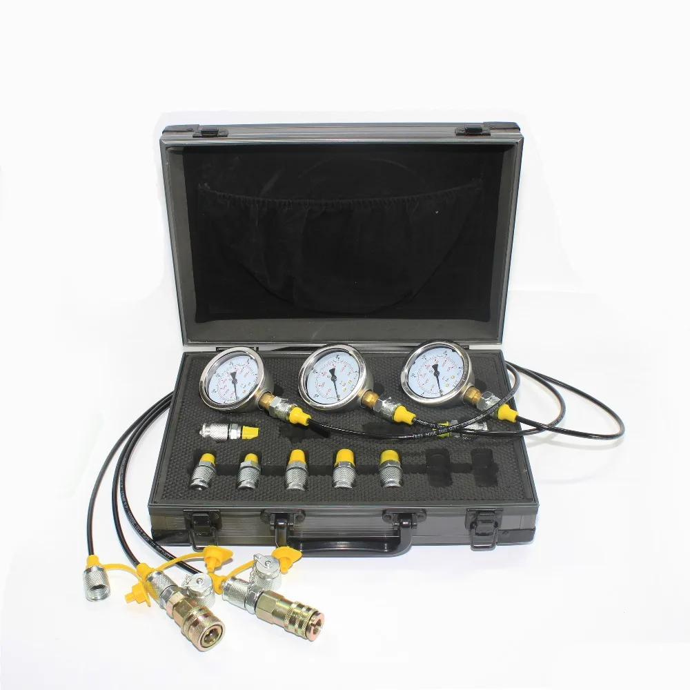XZTK-60M Excavator Hydraulic Pressure Test Kit , Hydraulic Test Point coupling,pressure guage