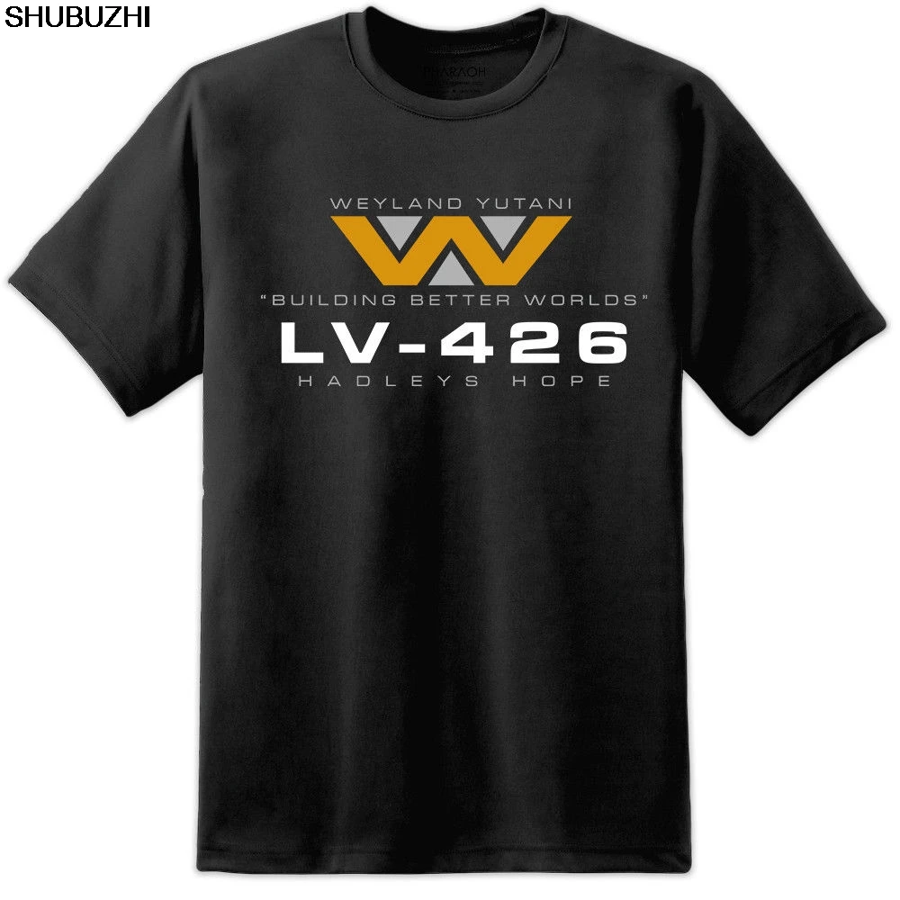 NOSTROMO MENS T SHIRT NOVELTY SLOGAN PROMETHEUS WEYLAND YUTANI NEW GENTS