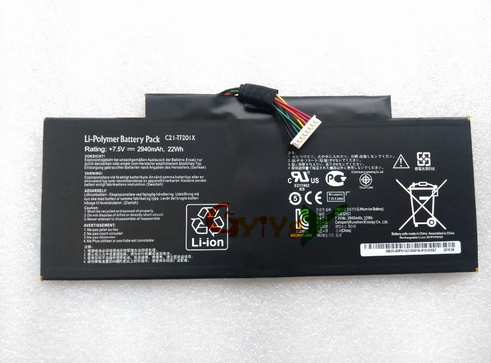 C21 TF201X FOR Asus Battery Transformer Pad Tf300 Tf300t Tf300tg