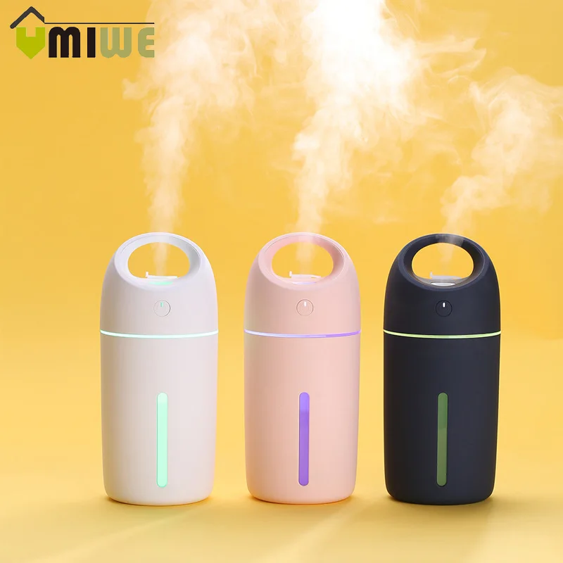 

Portable 280ml Magic Cup Humidifier Essential Oil Aroma Diffuser Air Purifier USB Charging Car Humidifier with USB Light and Fan