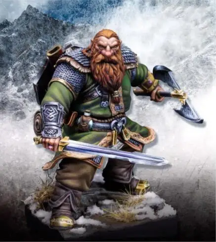

1/24 Scale Resin Figure Dwarf warrior