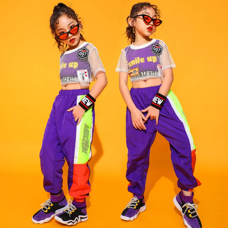 

Kids Hip Hop Clothing Jazz Dance Clothes for Girls Boys Ballroom Dancing Costumes T Shirt Tops Jogger Pants Stage Wear Outfits