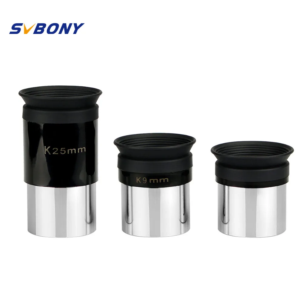 3 pcs/set SVBONY 1.25" Eyepiece K4mm+K9mm+K25mm Telescope