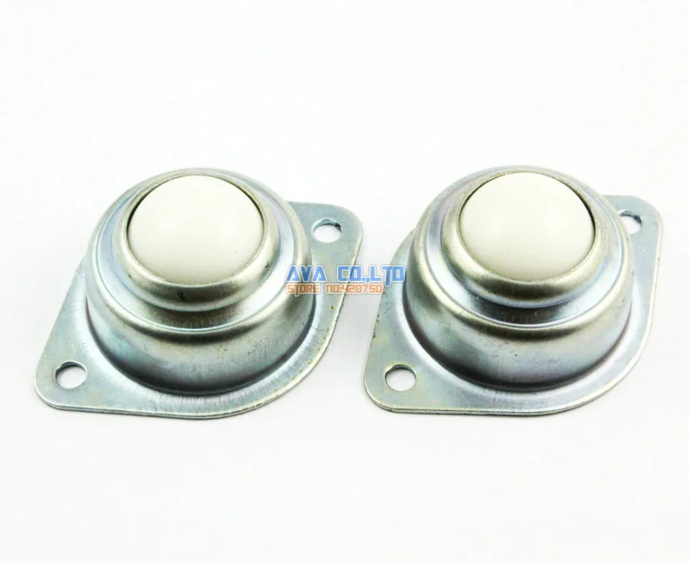 

4 Pieces Flange Mount 1" Ball Transfer Bearing Unit Conveyor Roller Wheel Nylon Ball