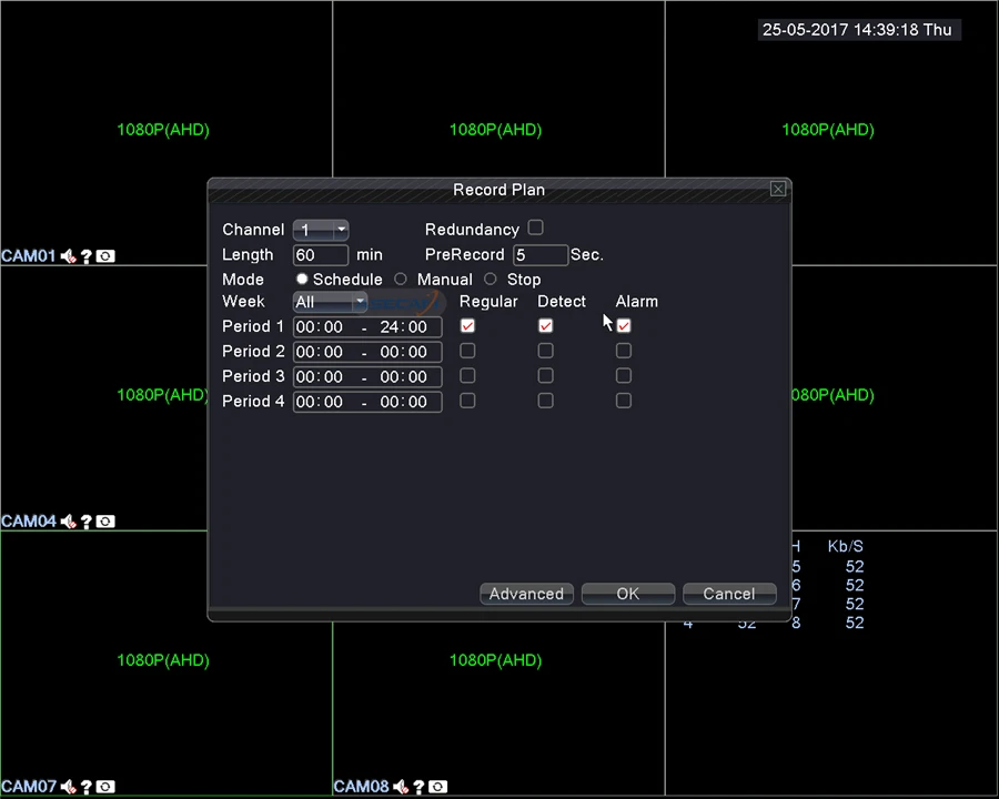 8ch HD 3MP комплект системы охранного видеонаблюдения DVR H.264 видеомагнитофон AHD Крытый Белый купол 1920 P безопасности Камера Системы Обнаружение