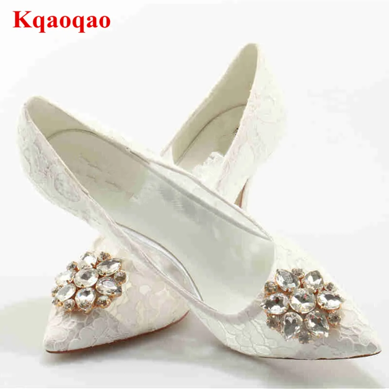 

Crystal Embellished Flower Pattern Women Pumps Lace Wedding Party Dress Women Heels Lady Shoes Luxury Brand Star Runway Pumps