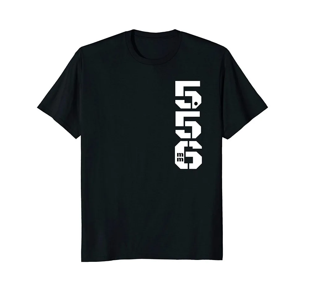 

Five Five Six 5.56Mm Ar-15 Guns and Ammo Range New 2019 Funny Print Men Hot Brand Clothing T Shirts