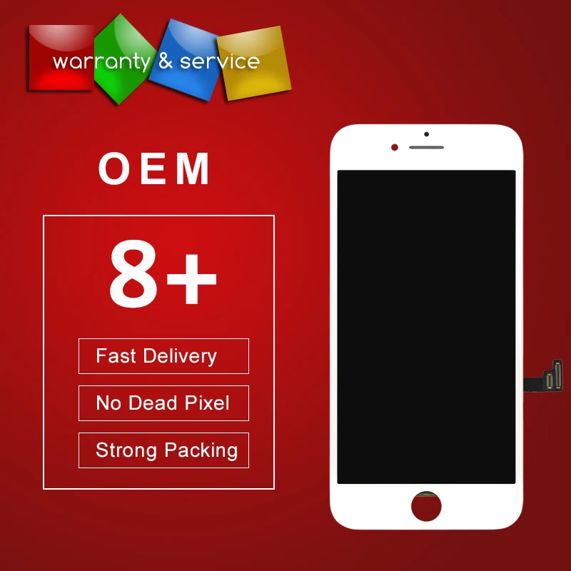 

2pcs For OEM quality For iPhone 8 plus LCD Display with 3d touch Screen digitizer Assembly Replacement Parts