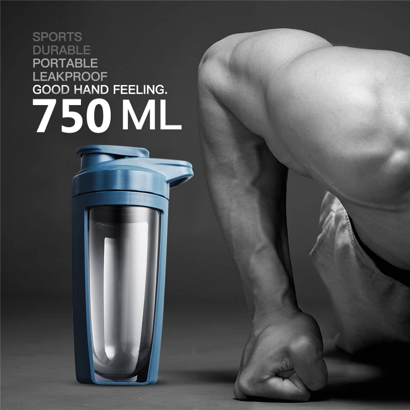750ml Протеин шейкер большой Ёмкость бутылка для воды на открытом воздухе