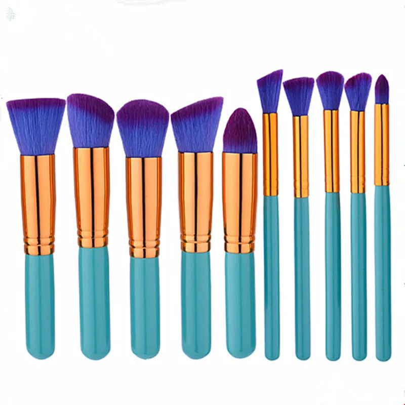 

New Fashion Professional Makeup Brush Set 10pcs High Quality Makeup Tools Kit