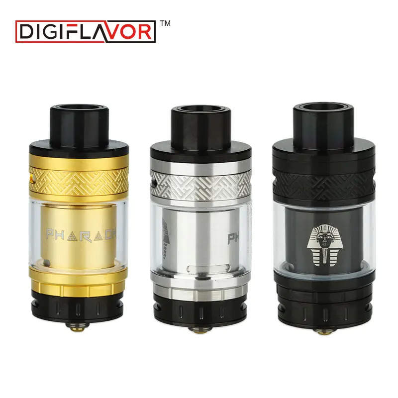 

Clearance Digiflavor Pharaoh RTA 4.6ml 25mm Tank Atomizer with Innovative Airflow Control System Electronic Cigarette Atomizer
