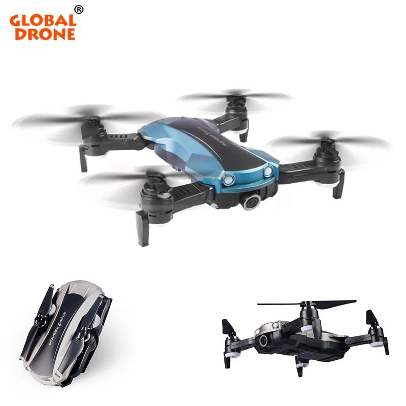 

Global Drone Foldable Selfie Drone Quadrocopter Fixed Height Long Time Fly RC Helicopter Drones With Camera HD Dron