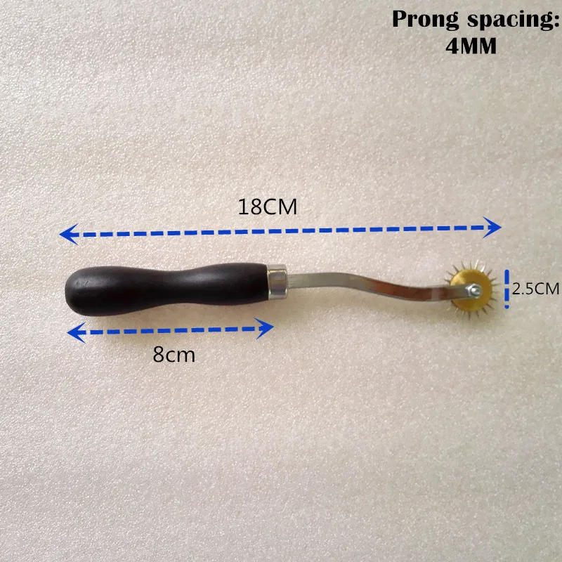 Профессиональный кожаный оверстежка колесо шестерни рулетка нержавеющая сталь разделитель швейная кожа ремесло инструмент шестерни 4 мм