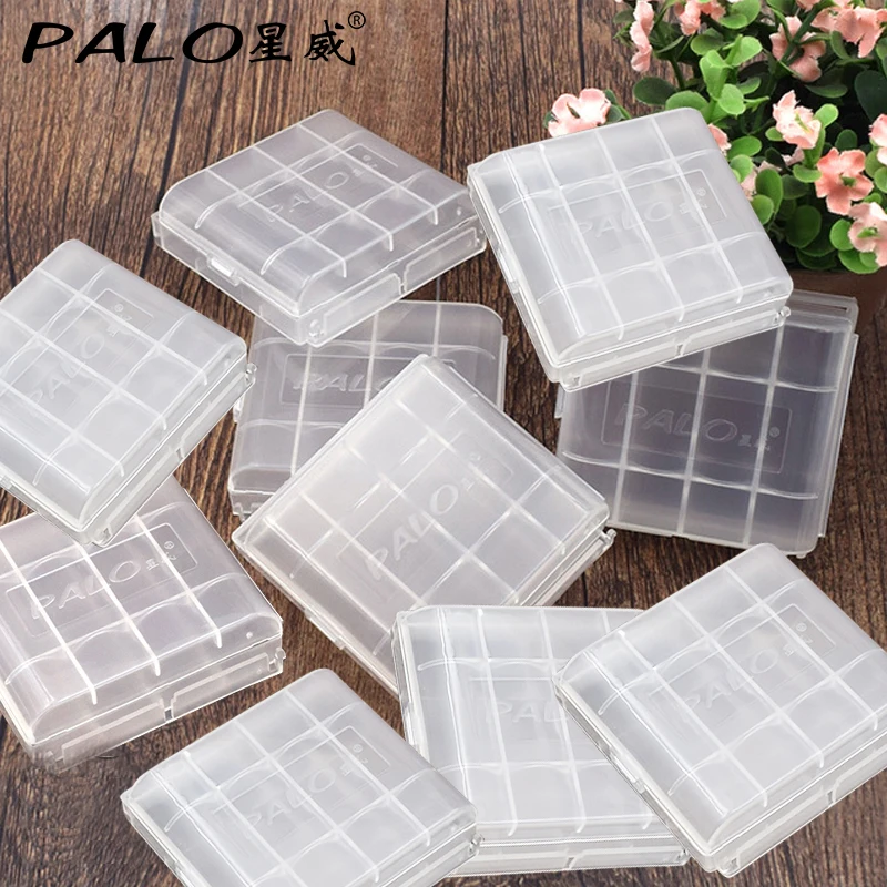 

Battery Container 10pcs/lot Portable Small Battery Case Holder Hard Plastic Pretty Storage Boxes for AA AAA Batteries