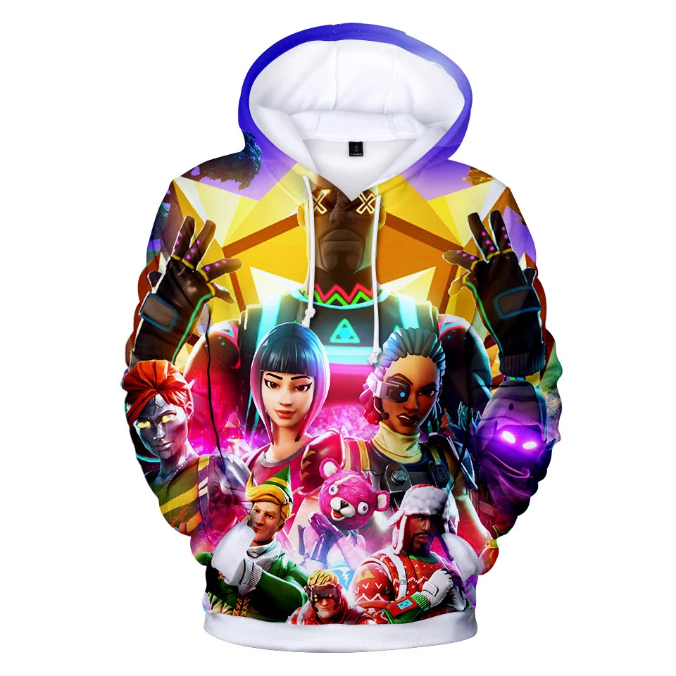 Fans Wear Gamer Hip Hop Hooded Sudadera Battle Royal Anime Hoodie Men 3D Print Hoodies Christmas Battle Heroes Hoodie