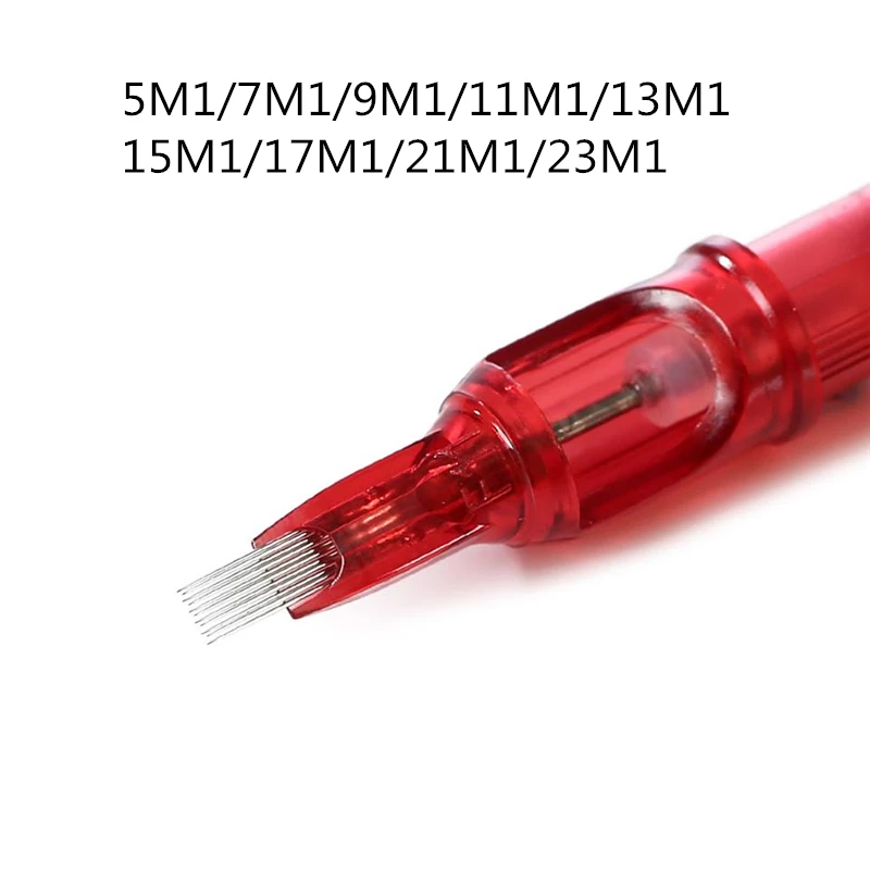 10PCS-Disposable-Semi-Permanent-Makeup-Tattoo-Cartridge-Needle-RL-RM-M1-RS-Tattoo-Gun-Supplies-19M1