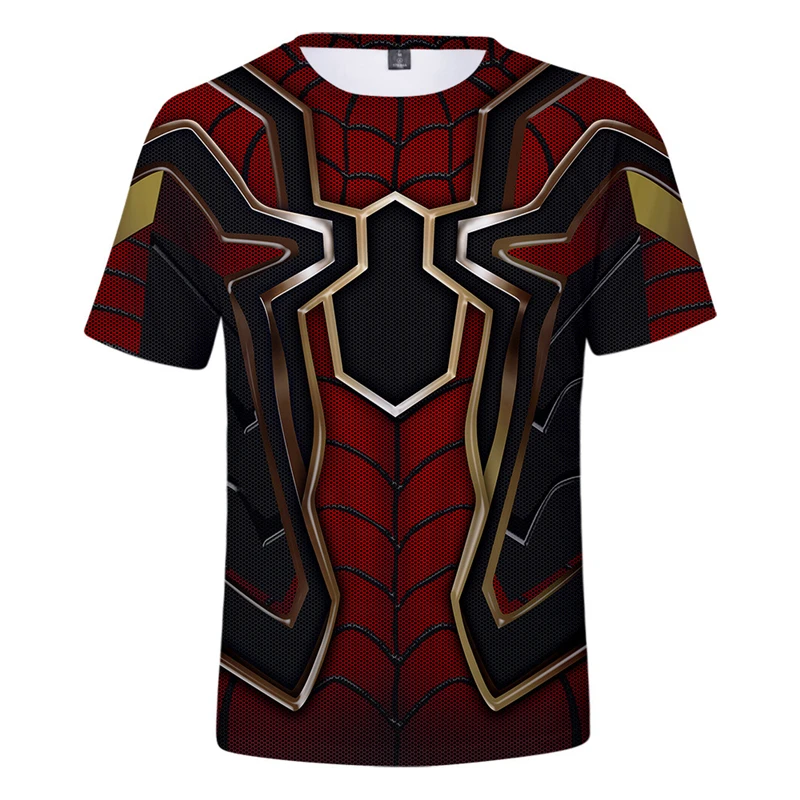 

2019 New Movie Spiderman Far From Home T Shirt Cosplay Marvel Men Women Shirts O-Neck Marvel Clothing Causal Film T Shirts Boys