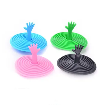 

Creative Help Hand Shape Sink Plug Water Plug Novetly Bathroom Product 2016 New