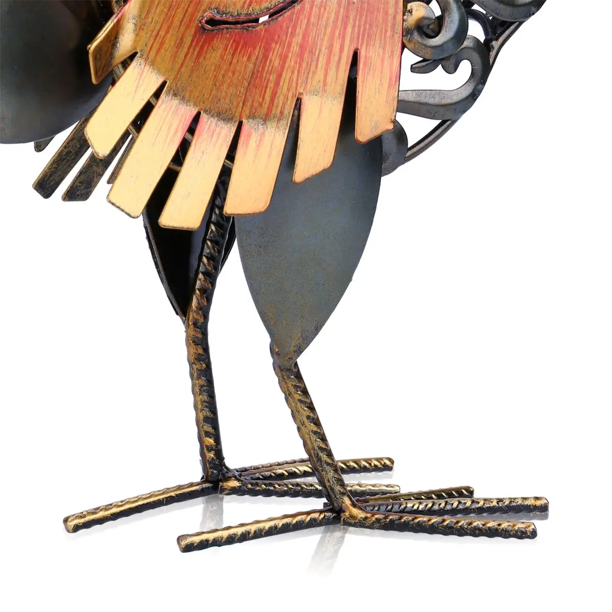 Металлическая статуэтка Железный петух предметы домашнего декора Статуэтка ремесло подарок для украшения дома аксессуары