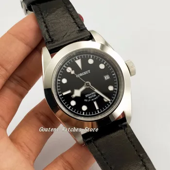 

41mm Corgeut Sapphire Glass Polished Black Dial Automatic Movement Men's Watch