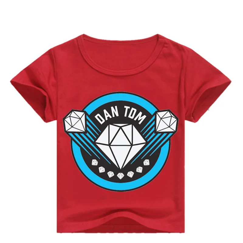 

Z&Y 2-16Years DAN TDM The Diamond T-Shirt Casual Boys T Shirts Kids New Diamond Tops Short Sleeve Toddler Shirts Birthday Tshirt