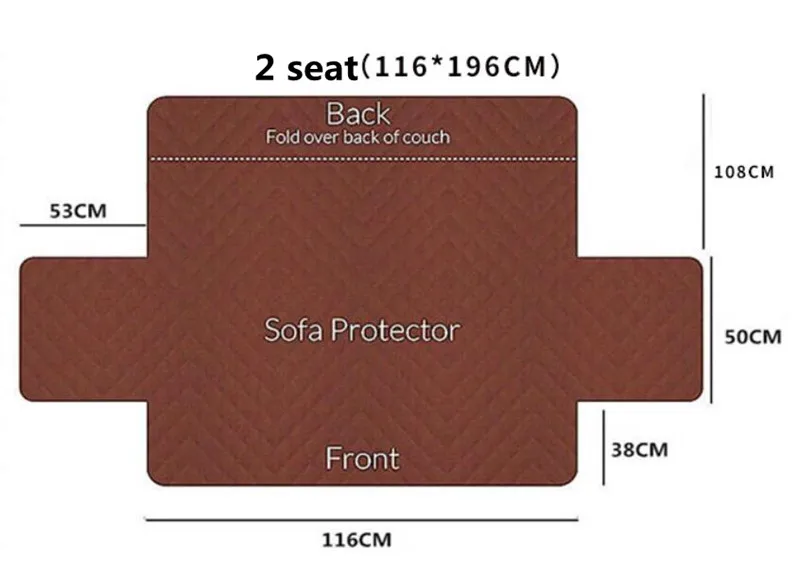 Двусторонняя диванная подушка для домашних животных, собак, диванные чехлы, съемный диван кресло-кровать, чехол в клетку с принтом, Защитная крышка для мебели
