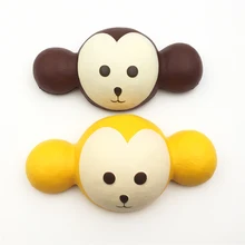 Сжимаемая обезьяна медленно поднимающаяся jumbo Kawaii Мягкие забавные игрушки для детей Детские Рождественские подарки сжимаемые игрушки
