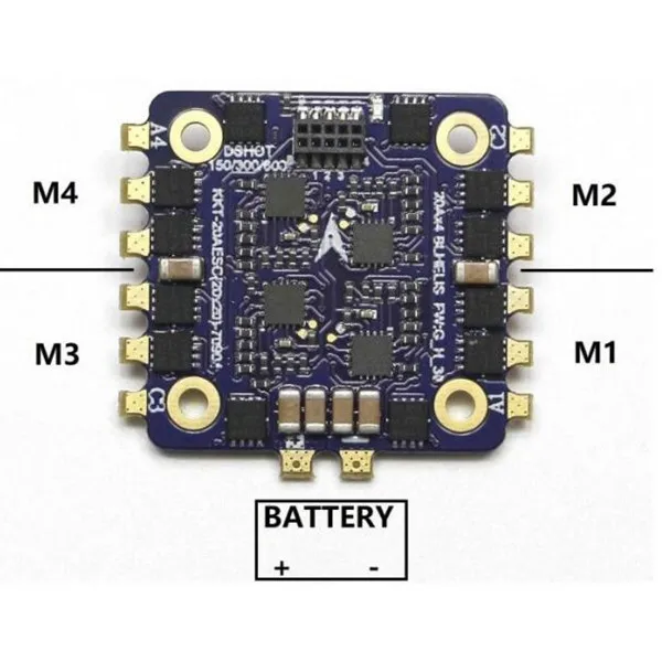 LDARC/Kingkong KK Flytower часть 20x20 мм 12A/20A BLheli_S 2-4S DShot600 4 в 1 ESC для RC моделей рама контроллера полета