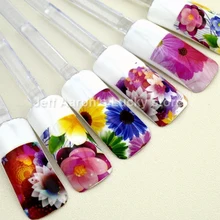 12 шт./лот перемещение воды наклейки для ногтей Советы украшения Красота Инструменты ногти декоративный цветочный дизайн